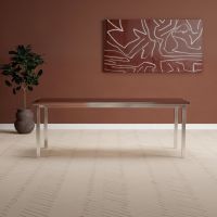 Svea Kurtis eettafel 210x95x75 cm - roestvrij zilver