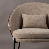 Dutchbone Rodin fauteuil beige/leer