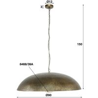 Zala hanglamp Ø90 brons antiek van het woonmerk Fraaai