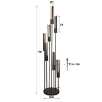 Fraaai Zuri vloerlamp - 7L - getrapt