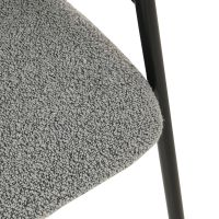 DS4U Elza eetkamerstoel boucle grijs