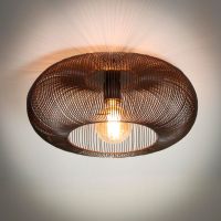 Nevana koper plafondlamp 1L van het woonmerk Fraaai