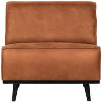 Woood Statement 1-zits element lederlook - cognac