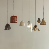 Woood Ella hanglamp groot glas - groen