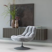 Woood Elvi draaifauteuil chenille structuur