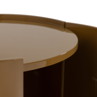 Woood Sera ronde kast 72xø45 cm hout hoogglans - honinggeel