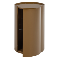 Woood Sera ronde kast 72xø45 cm hout hoogglans - honinggeel