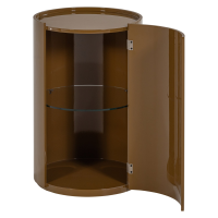 Woood Sera ronde kast 72xø45 cm hout hoogglans - honinggeel