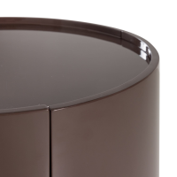 Woood Sera ronde kast 135xø45 cm hout hoogglans - donkerbruin