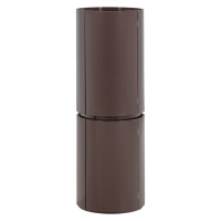 Woood Sera ronde kast 135xø45 cm hout hoogglans - donkerbruin