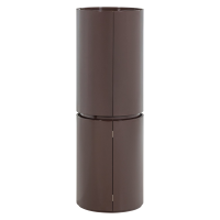 Woood Sera ronde kast 135xø45 cm hout hoogglans - donkerbruin