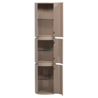 Woood Sera ronde kast 188xø45 cm hout hoogglans - zand