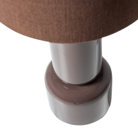 Woood Zivian tafellamp hout hoogglans - donkerbruin