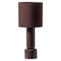 Woood Zivian tafellamp hout hoogglans - donkerbruin