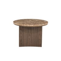Eleonora Salontafel Okke klein - walnoot fineer/Emperador marmer