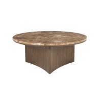 Eleonora Salontafel Okke groot - walnoot fineer/Emperador marmer