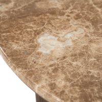 Eleonora Salontafel Okke groot - walnoot fineer/Emperador marmer