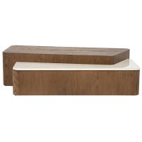 Eleonora Salontafel Romee - eiken fineer/keramiek