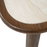 Eleonora Salontafel Gabi 100x100 cm - eiken fineer/keramiek