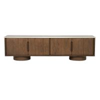 Eleonora Tv-meubel Leandro - 4drs - eiken fineer/keramiek