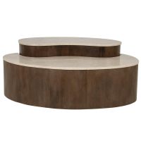 Eleonora Salontafel Thymo - mangohout/Botochino marmer