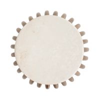 Eleonora Bijzettafel Memphis - mangohout/Botochino marmer