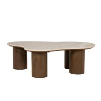 Eleonora Salontafel Kengi - mangohout/Botochino marmer