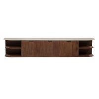 Eleonora Tv-meubel Vigo 200 cm - mangohout/Botochino marmer