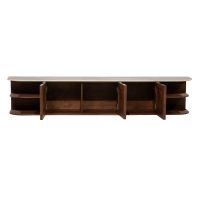Eleonora Tv-meubel Vigo 200 cm - mangohout/Botochino marmer