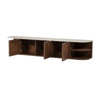 Eleonora Tv-meubel Vigo 200 cm - mangohout/Botochino marmer