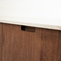 Eleonora Tv-meubel Vigo 200 cm - mangohout/Botochino marmer