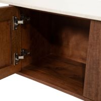 Eleonora Tv-meubel Vigo 200 cm - mangohout/Botochino marmer