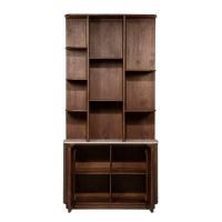 Eleonora Wandkast Vigo 110x220 cm - mangohout/Botochino marmer