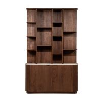 Eleonora Wandkast Vigo 139x220 cm - mangohout/Botochino marmer