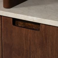 Eleonora Wandkast Vigo 139x220 cm - mangohout/Botochino marmer
