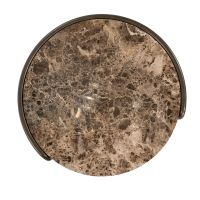 Eleonora Salontafel Silke klein - brons/Emperador marmer