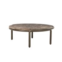 Eleonora Salontafel Silke groot - brons/Emperador marmer
