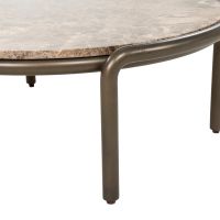 Eleonora Salontafel Silke groot - brons/Emperador marmer