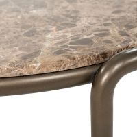 Eleonora Salontafel Silke groot - brons/Emperador marmer