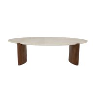 Eleonora Salontafel Nomi - mangohout/Botochino marmer