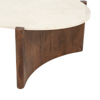 Eleonora Salontafel Nomi - mangohout/Botochino marmer