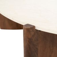 Eleonora Salontafel Nomi - mangohout/Botochino marmer