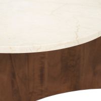 Eleonora Salontafel Nomi - mangohout/Botochino marmer