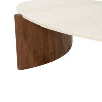 Eleonora Salontafel Nomi - mangohout/Botochino marmer