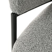 DS4U Elza eetkamerstoel boucle grijs