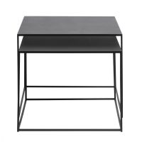 Nordic Home Dora bijzettafelset van 2 - zwart