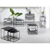 Nordic Home Dora bijzettafelset van 2 - zwart