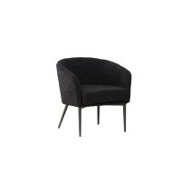 Svea Bianca fauteuil - teddy - zwart