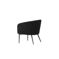 Svea Bianca fauteuil - teddy - zwart