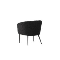 Svea Bianca fauteuil - teddy - zwart